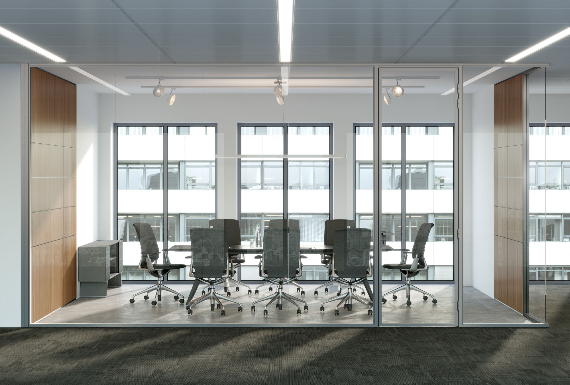 Фото Каркасная перегородка с дверью NAYADA-Quadro